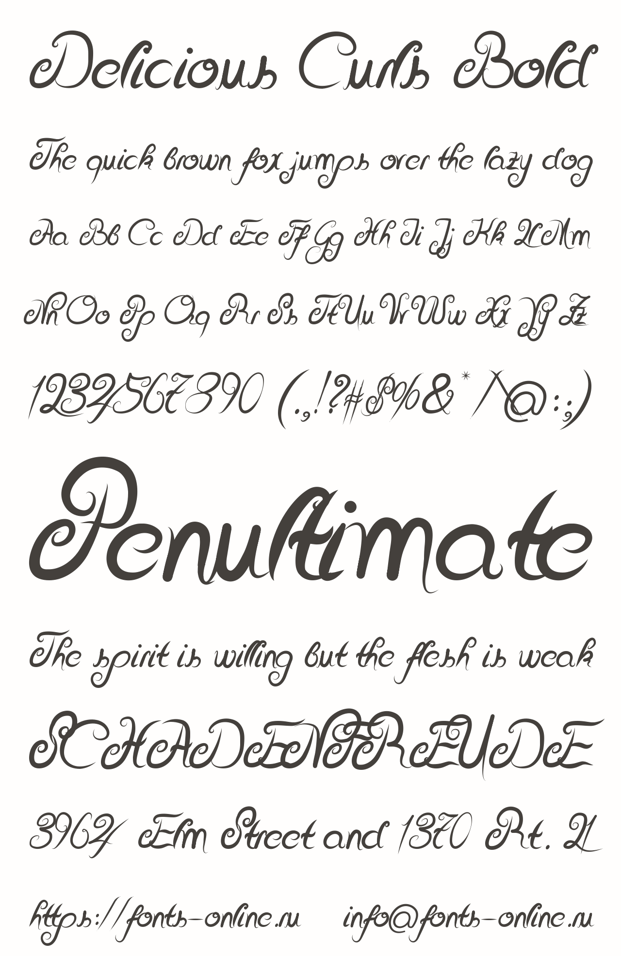 Delicious Curls Bold Free Font Download